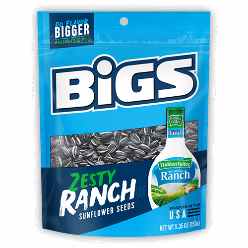 Bigs Sunflower Seeds Zesty Ranch