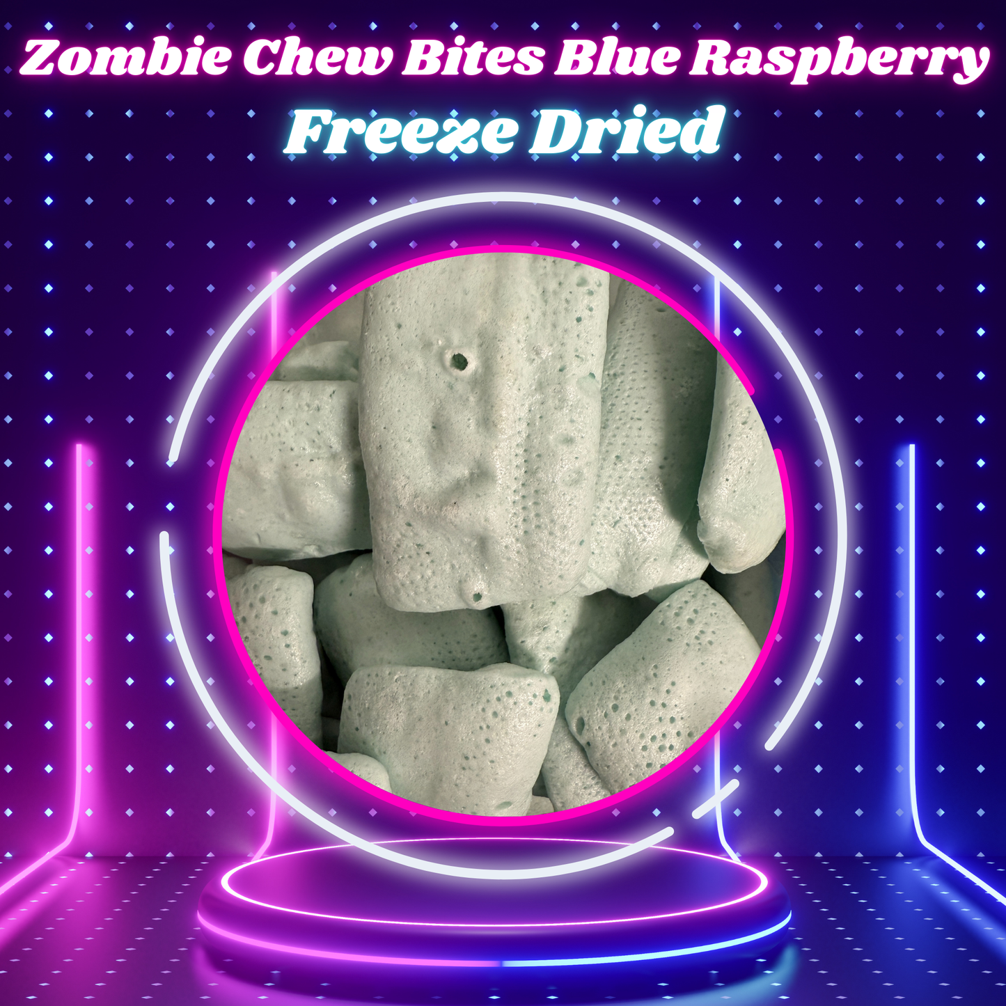 Freeze Dried - Zombie Chew Bites Blue Raspberry